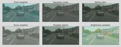 Diverse examples of corruptions